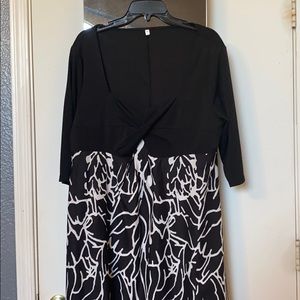 Black and white dress